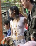 Asian wet t-shirt