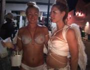 Half naked angels at festival!