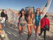 Three Burning Man hotties (from TrueFMK)