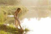 morning light at the water's edge
