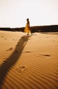 Long shadow in the sand