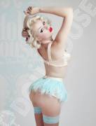 Blonde pinup