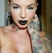 Christy Mack black lips.