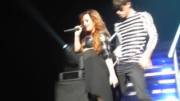 Demi Lovato grinding on a backup dancer