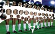 Naked on the pitch