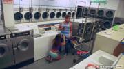 Fun at the laundry mat