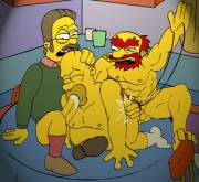 [WARNING:Mostly Yaoi]Some love for Flanders [The Simpsons]