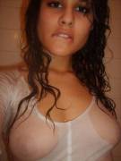 Wet Brunette Babe