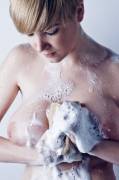 Soapy sponge.