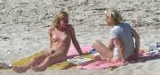 On the beach with a friend