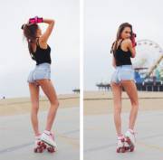 she wears skates very well - Elsie Hewitt