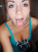 Tongue out