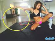 Acrobat with hoola hoop