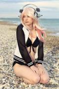 Me as Super Sonico in Beach suit :)