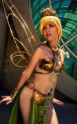 Slave Leia Tinkerbell Cosplay by wbmstr