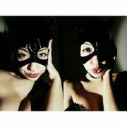 Random girl with Catwoman's hood