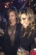 at club with big boobs
