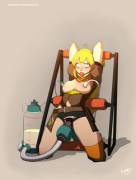 Yang tied up and milked on a rack (Sinner comics) [RWBY] Xpost from /r/rule34