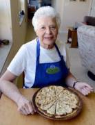 Wild grandma eagerly waiting for you to taste her pie in the living room