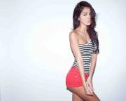 Ashley Sky: Red Shorts