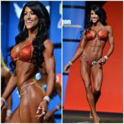 Sarah LeBlanc - severe face but what a body. Bikini Olympia 2015