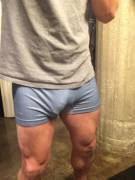 Bulging Thighs .... Bulging Cock!