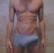 Grey boxer brief