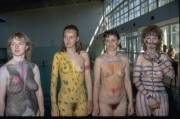 When bodypainting goes horribly wrong....