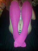 Pink knee high