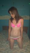 In pink