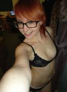 Redhead in glasses