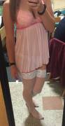 I got this new lingerie today, daddy says I look good in it :)