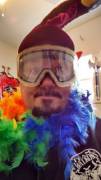 The things I will do to make a sick little feel better over Skype...