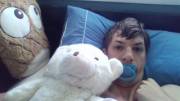 First time waking up with my new paci! Love it!