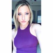 Blue Eyes Purple Dress