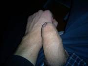 My uncut softie compared to my wrist