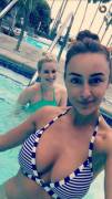 In the pool
