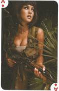 Rosie Jones on Hot Shot Calendar 2014 playing cards