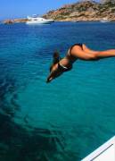 In the air