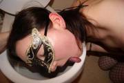 lick the toilet