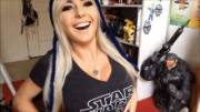 Pikachu, Batman &amp; Pip-Boy walk onto the set of Star Wars and ... BOOBS!