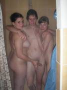 Room mates shower together