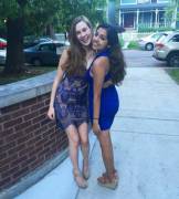 Blue, hot, sorority sisters