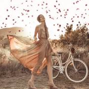 falling petals