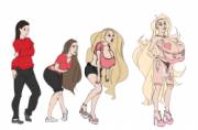 Mind break bimbofication