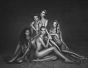 Frida Gustavsson, Theres Alexandersson, Caroline Winberg, Kelly Gale and Madelen de la Motte