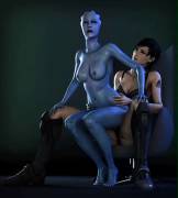 Liara T'Soni riding Jane..