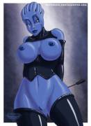 Classic: BDSM Asari with huge tits