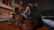 Garrus &amp; Vega DP's Tali while Femshep watches - by Rocketcat