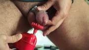 Cumming in chastity